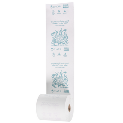 EcoChit Seaforestation 3-1/8" x 200' Eco-Friendly Thermal Rolls, Case of 25